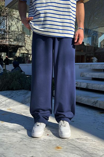 Flaw Wear Basic Navy Blue Sweatpants