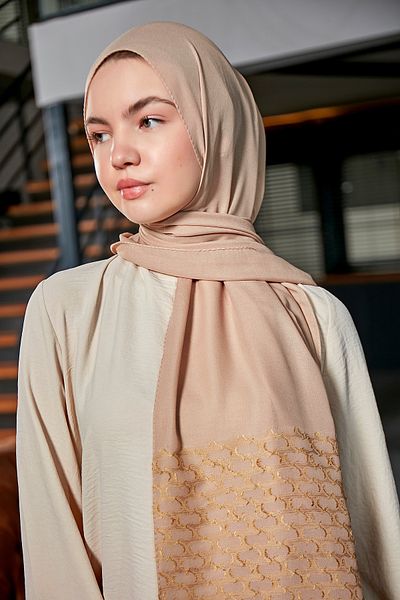 Scarf Βαμβακερό σάλι ζακάρ