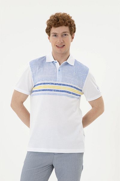U.S. Polo Assn. Мъжка тъмносиня тениска ELİFSU BUTIKHOME