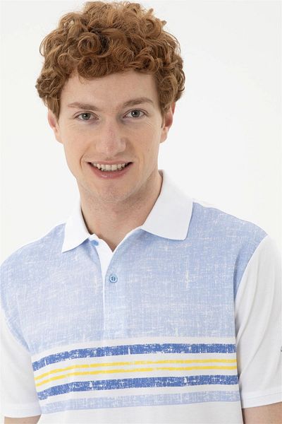U.S. Polo Assn. Мъжка тъмносиня тениска ELİFSU BUTIKHOME