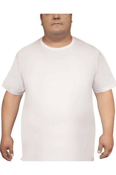 by İGP Λευκό μεγάλο μέγεθος Oversize κοντομάνικο ανδρικό εσώρουχο