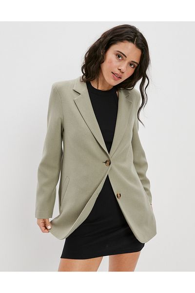 AMERICAN EAGLE White Women's / Girls' Blazer Jacket U-0383-3407