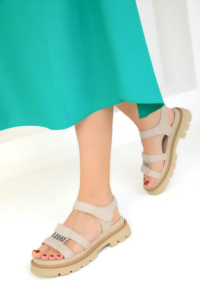 SOHO Beige Women's Sandals 19087