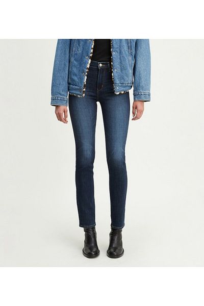 Levi's LE 724 HR STRAIGHT Women's / Girls Blue Jeans