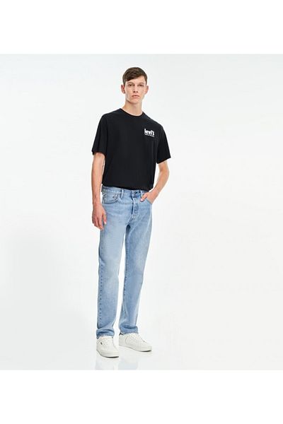 Levi's جينز LE 501 أصلي مناسب للرجال باللون الأزرق الفاتح