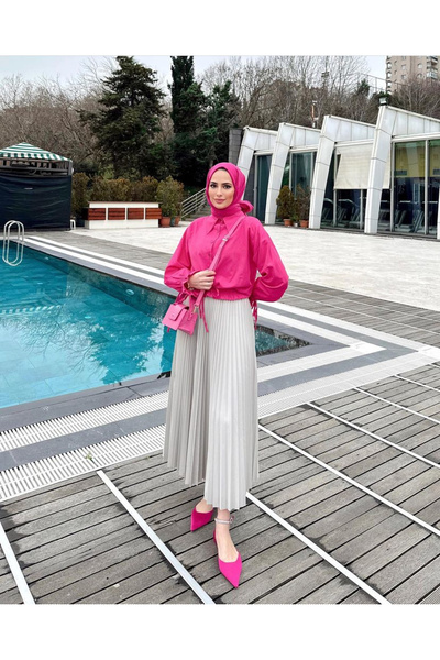 Zübeyde Sayın Pleated Hijab Skirt