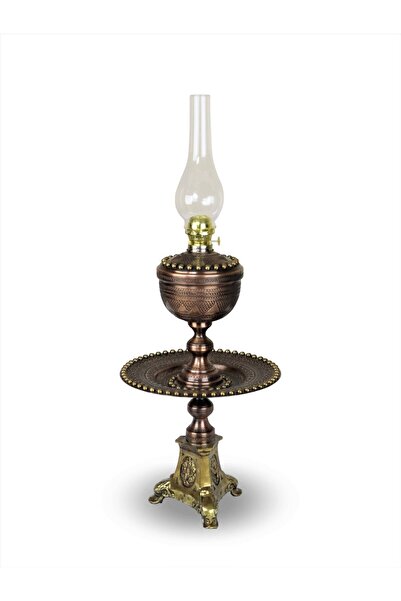 Sonay Bakırcılık Zımbalı Eskitme Lüx Bakır Gaz Lambası