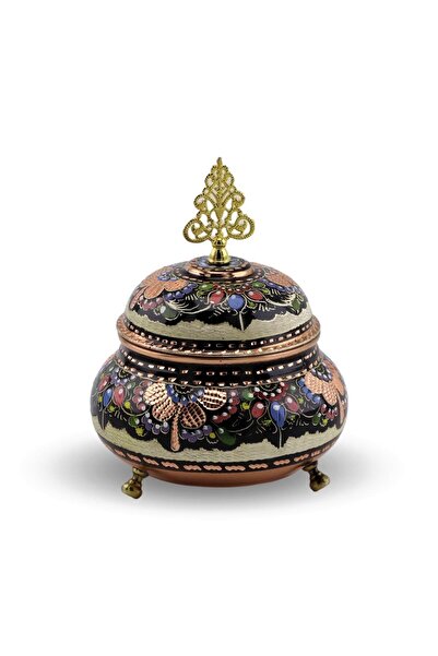 Sonay Bakırcılık Gül Çiçek Bakır Şekerlik