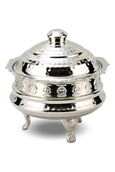 Sonay Bakırcılık وعاء سكر مقصوص من النحاس والنيكل