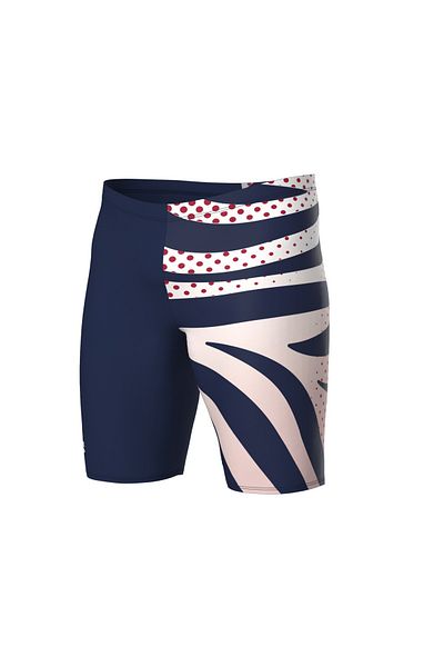 ARENA Arena Multi Stripes Men's High Design Jammer - Navy White