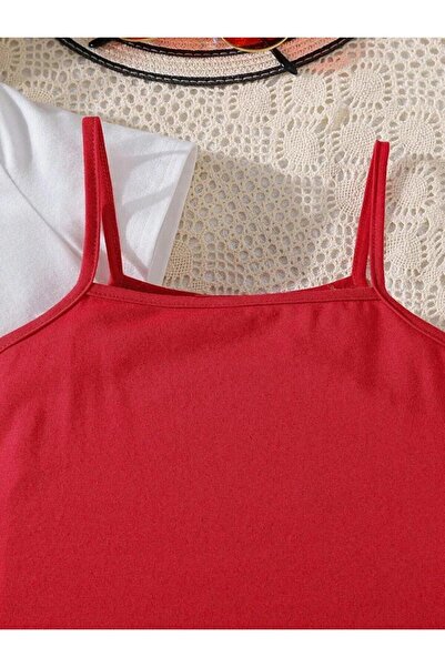 Machetta Kids Yes Printed Dress & Crop T-shirt Combination