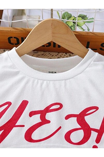 Machetta Kids Yes Printed Dress & Crop T-shirt Combination