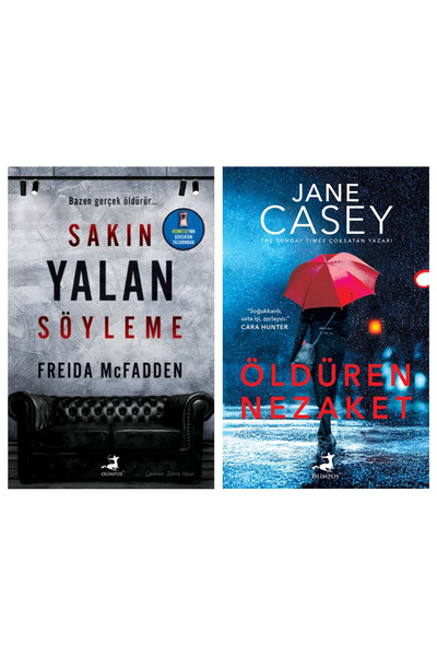 Olimpos Yayınları 2 Kitap / Sakın Yalan Söyleme - Öldüren Nezaket (Freida McFadden  - Jane Casey)