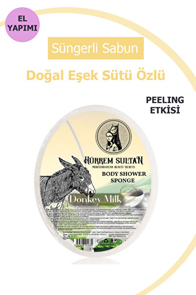 Hürrem Sultan Doğal Eşek Sütlü Süngerli Sabun 130 Gr
