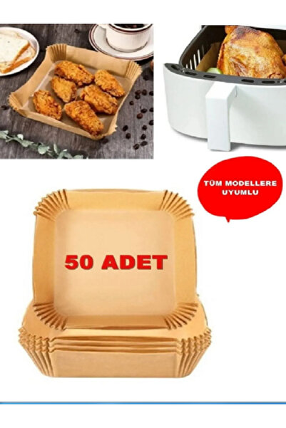 Blue Home Lıght Xl / Xxl Airfry Pişirme Kağıdı 50li Yağlı Kağıt Kraft Kare