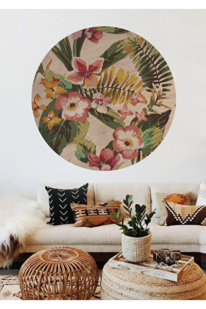 WALLHUMAN Boho - Autocolant de perete în cerc în stil boem