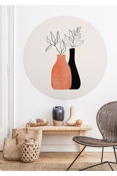 WALLHUMAN Αυτοκόλλητο τοίχου Boho - Circle σε μποέμικο στυλ