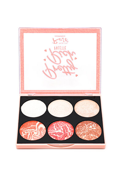 Roesıa Rose Cosmetics Rose Pretty Rich 6'lı Allık & Aydınlatıcı Paleti