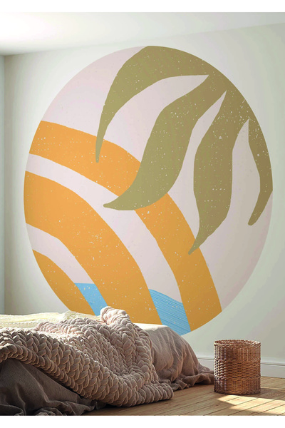WALLHUMAN Αυτοκόλλητο τοίχου Boho - Circle σε μποέμικο στυλ