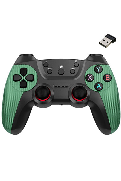 Coverzone 2.4g Kablosuz Pilli Gamepad Pc Uyumlu Joystick Wireless Oyun Kolu H...