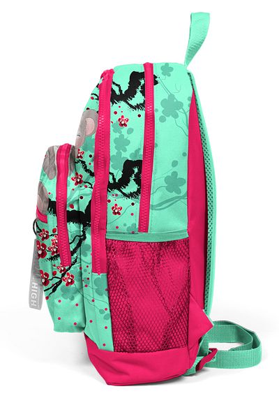 Coral High Детска чанта за начално училище с четири отделения Water Green Neon Coral 23713