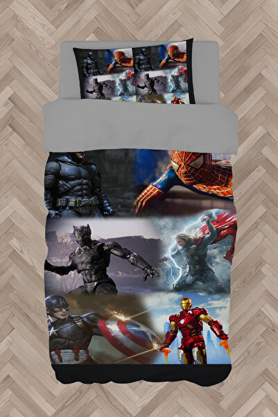 MASAL ODAM BABY AND KIDS ROOM Avengers Patterned Duvet Cover Set