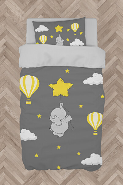 Generic Brand BABY AND KIDS ROOM Elephant Star and Flying Balloon Patterned D...