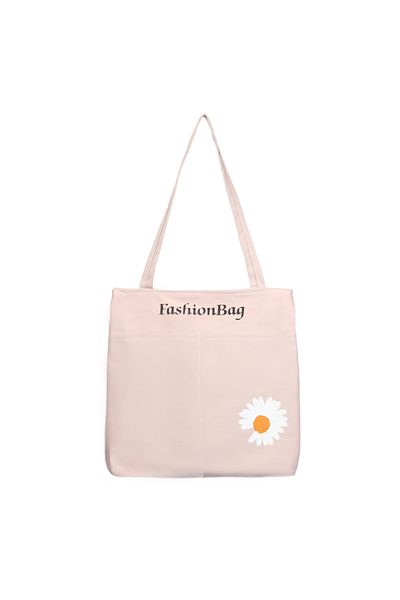 Toz Vintage Mini Daisy Patterned Zippered Cloth Shoulder Bag