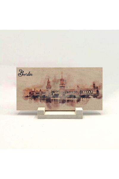 Sadrazam Berlin Printed Natural Stone Desktop 10x20 Drg-27
