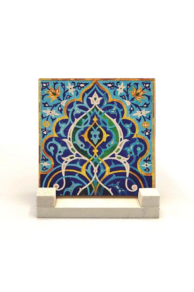 Sadrazam Friday Mosque Chinese-iran Printed Natural Stone Desktop 10x10 Kd-12