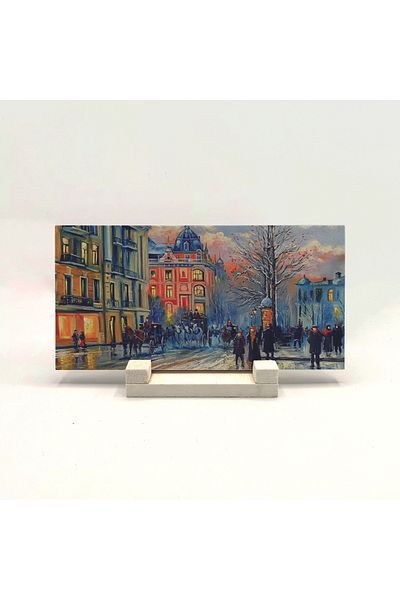 BAKSEPETE Ukraine Printed Natural Stone Desktop 10x20 Drg-33