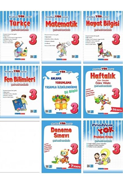 Salan Yayınları Salan 3. sınıf Problem Yok Set (8 kitap)