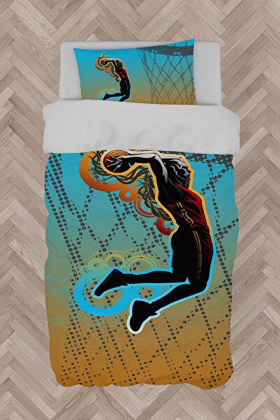Generic Brand BABY AND KIDS ROOM Basketball Patterned Duvet Cover Set