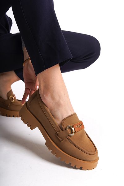 MARSEDO Дамски ежедневни обувки Napa Loafers Moccasin с катарама