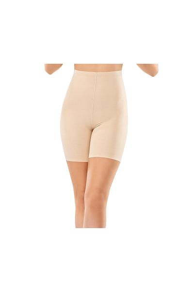 ZBTEKS Laser Cut Seamless Gathering Long Leg Shorts Corset