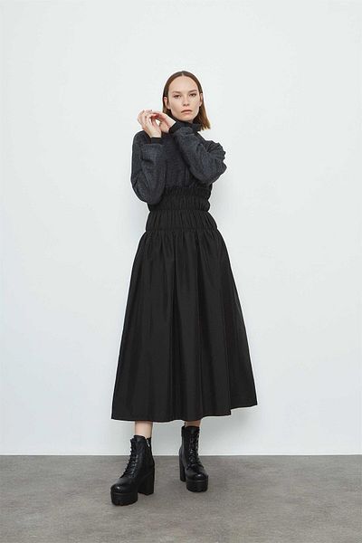 VERDA Gathered Waist Detailed Dress