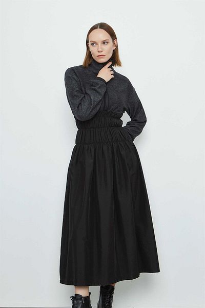 VERDA Gathered Waist Detailed Dress