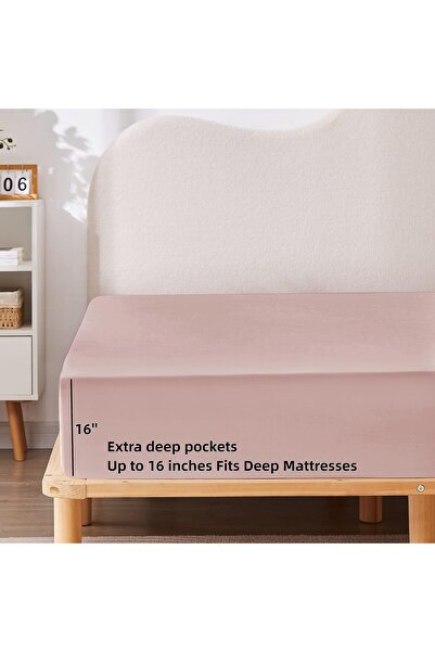 İzgi Concept Ranforce Fitted Sheet Cotton Fitted Sheet + 25CM Depth Size and Color Options Single / Double