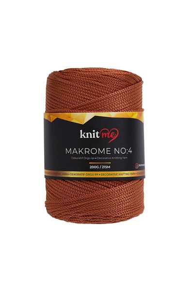knitme Πολυεστέρας 4 mm - 200 Gr Μακραμέ Πλακάκι Πλεκτό Χειροποίητο Σχοινί 3240