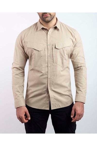 VAV WEAR Ανδρικό πουκάμισο Tactical Cotton εξωτερικού χώρου TACTEC01