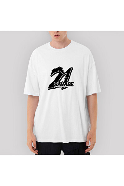 Z zepplin 21 Savage Oversize White T-Shirt