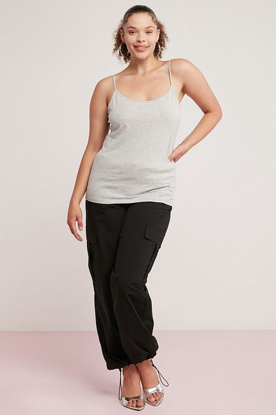 ETHIQUET Mındy Women's - 100% Cotton Large Size Body, Round Neck and Thin Strap Sleeveless