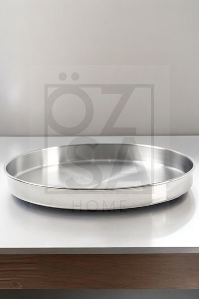 ÖzSa Home 3-Piece Baklava Pastry Tray Stainless Steel Home Baklava Water Pastry Baklava Pastry Tray 38 40 42 cm