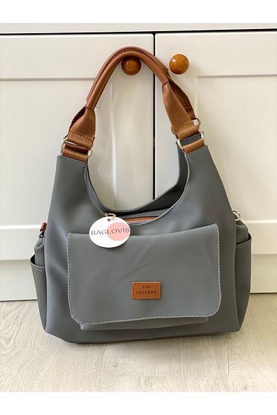 BAGLOVİS حقيبة كتف كبيرة متعددة الجيوب