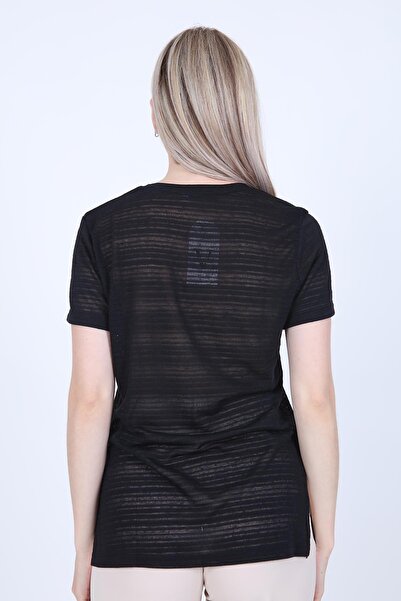 Vitrin T-shirt με λαιμόκοψη σε V με σκισίματα στο πλάι