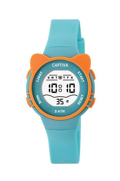 captiva Digital 30 Mt Water Resistant Children's Handle with Light Alarm Stopwatch and Calendar with Silicone Cord