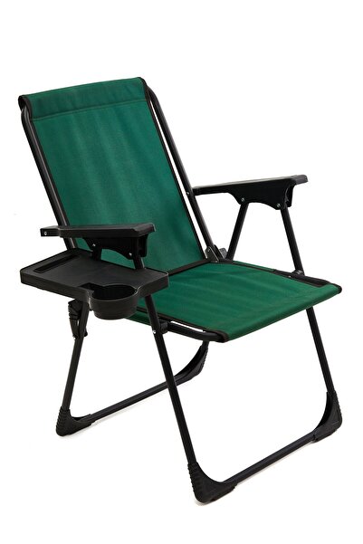 moniev Natura Kamp Sandalyesi Katlanır Piknik Sandalye Dikdörtgen Bardaklıklı...