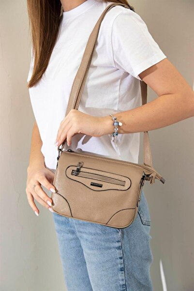 MOTTO 1028- Çapraz Çanta Vizon