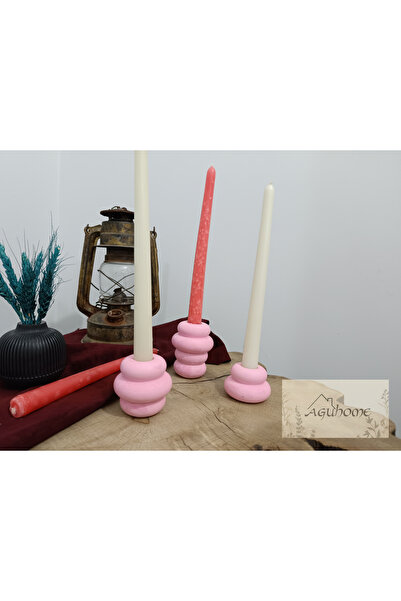 agu home 3'lü Beton Halka Mumluk