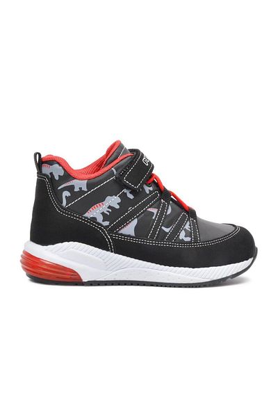 pepino Davis Black Red Velcro Boys Boots Μαύρο κόκκινο